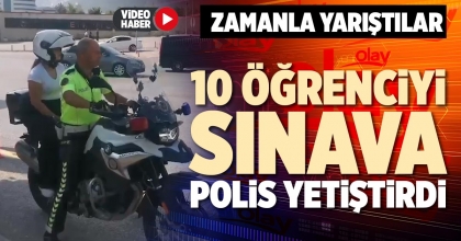 10 ÖĞRENCİYİ SINAVA POLİS YETİŞTİRDİ