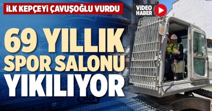 69 YILLIK SPOR SALONU YIKILIYOR