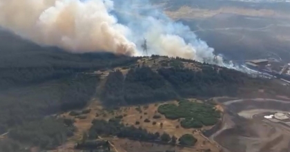 ALİAĞA’DA ORMANLIK ALANDAKİ YANGIN KONTROL ALTINDA