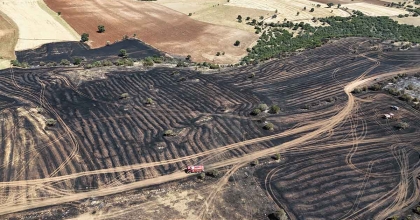 BALYA MAKİNESİNDEN ÇIKAN KIVILCIM YANGINA NEDEN OLDU