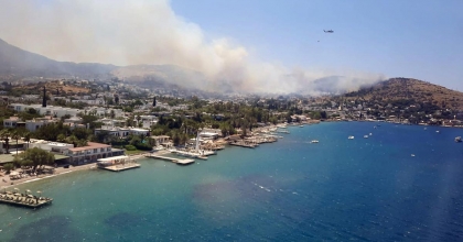 BODRUM TÜRKBÜKÜ’NDE MAKİLİK YANGINI
