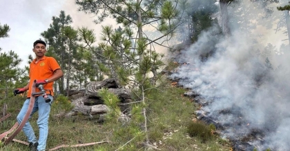 ÇAMELİ’DEKİ ORMAN YANGINI BÜYÜMEDEN SÖNDÜRÜLDÜ