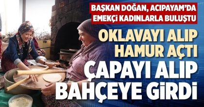 OKLAVAYI ALIP HAMUR AÇTI, ÇAPAYI ALIP BAHÇEYE GİRDİ