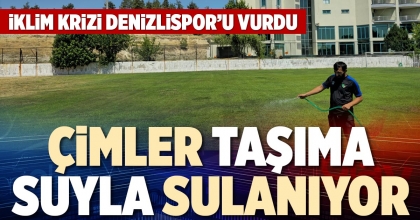ÇİMLER TAŞIMA SUYLA SULANIYOR