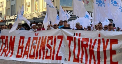 DENİZLİ’DE SOL PARTİ’DEN ABD VE İSRAİL’E TEPKİ