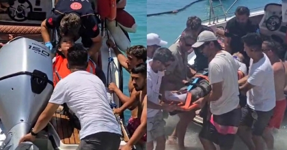 EĞİTİM ALAN KADIN PİLOT DENİZE DÜŞTÜ