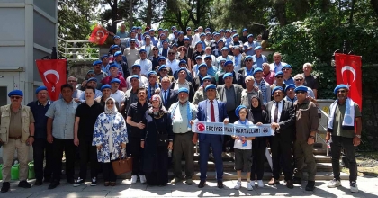 ERCİYES MAVİ KARTALLARI, KÜTAHYA'DA ŞEHİT AİLELERİYLE BULUŞTU