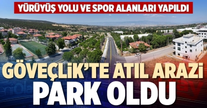 GÖVEÇLİK’TE ATIL ARAZİ PARK OLDU