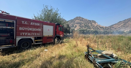 İNCİRLİOVA’DA ZİRAİ ALANDA ÇIKAN YANGIN SÖNDÜRÜLDÜ