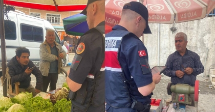 JANDARMADAN PAZARDA HIRSIZLIK VE SAHTE PARA DENETİMİ