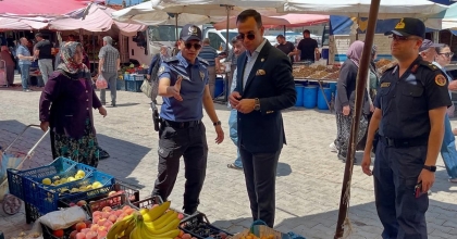 KAYMAKAM ASLAN PAZAR YERİNİ ZİYARET ETTİ