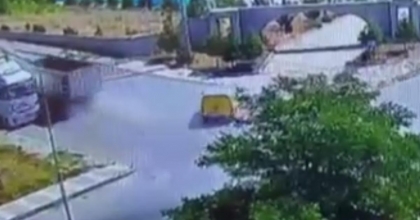 KAZA ANI GÜVENLİK KAMERASINDA