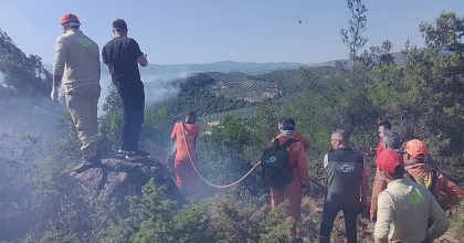 KIRKAĞAÇ'TAKİ ORMAN YANGINI KONTROL ALTINA ALINDI
