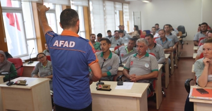 MAKUT EKİBİ AFET EĞİTİMİNİ TAMAMLADI