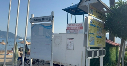 MAVİ BAYRAKLI HALK PLAJINDA CANKURTARANLAR GÖREVE BAŞLADI