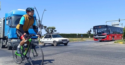 MANİSALI BİSİKLETÇİ FERDİ ZEYREK İÇİN PEDAL ÇEVİRDİ