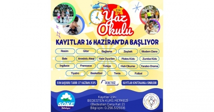 SÖKE BELEDİYESİ YAZ OKULU KAYITLARI BAŞLIYOR