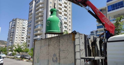 SÖKE'DE 13 TON CAM ATIK GERİ DÖNÜŞÜME KAZANDIRILDI