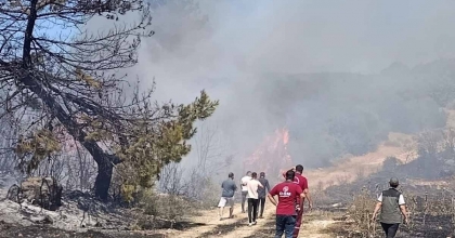 SOMA'DA SEMAVER ATEŞİNDEN ÇIKAN YANGIN SÖNDÜRÜLDÜ