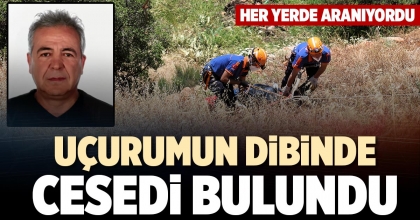 UÇURUMUN DİBİNDE CESEDİ BULUNDU