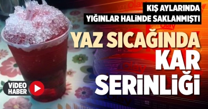 YAZ SICAĞINDA KAR SERİNLİĞİ