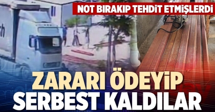 ZARARI ÖDEYİP SERBEST KALDILAR