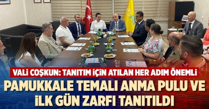 PAMUKKALE TEMALI ANMA PULU VE İLK GÜN ZARFI TANITILDI