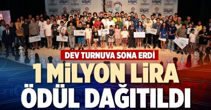 1 MİLYON LİRA ÖDÜL DAĞITILDI