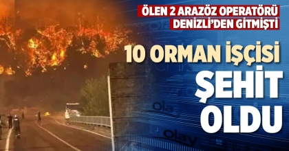 ESKİŞEHİR’DEKİ YANGINDA 10 ORMAN İŞÇİSİ ŞEHİT OLDU