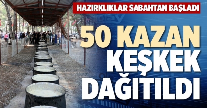 50 KAZAN KEŞKEK DAĞITILDI