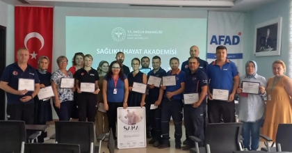 AFAD PERSONELİNE SAĞLIK ELÇİLERİ EĞİTİMİ
