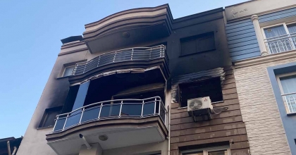 ALEVLERİN YÜKSELDİĞİ EV KULLANILAMAZ HALE GELDİ