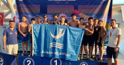 ALİAĞALI SPORCULARDAN YÜZMEDE BÜYÜK BAŞARI