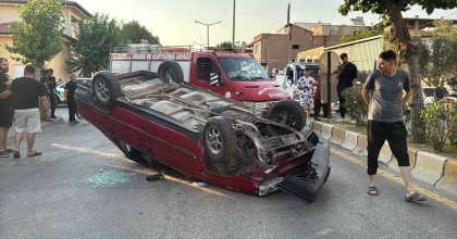 AYDIN'DA 15 YAŞINDAKİ GENCİN KULLANDIĞI OTOMOBİL TAKLA ATTI