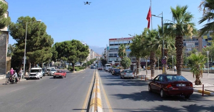 AYDIN’DA DRONE DESTEKLİ ASAYİŞ VE TRAFİK DENETİMİ YAPILDI