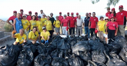 BODRUM'DA 1,5 TON ATIK TOPLADILAR