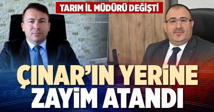 ÇINAR’IN YERİNE ZAYİM ATANDI