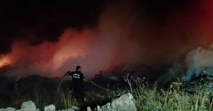 DİDİM'DE SİTELER ARASINDA ÇIKAN YANGIN KORKUTTU