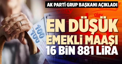 EN DÜŞÜK EMEKLİ MAAŞI 16 BİN 881 LİRA
