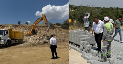 GÜNEY’DE BOZUK YOLLAR DÜZELTİLİYOR