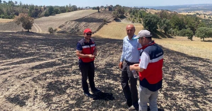 GEDİZ’DE YANGINDAN ETKİLENEN ALANLAR TESPİT EDİLDİ