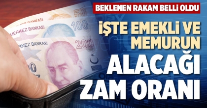 İŞTE EMEKLİ VE MEMURUN ALACAĞI ZAM ORANI 