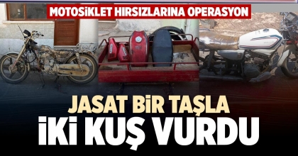 JASAT BİR TAŞLA İKİ KUŞ VURDU