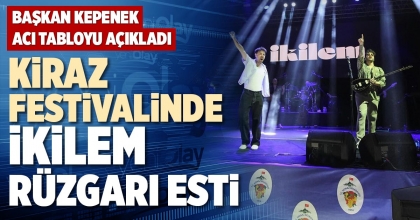  KİRAZ FESTİVALİNDE İKİLEM RÜZGARI ESTİ