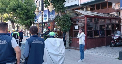 KÜTAHYA'DA KAFEDE TÜP PATLAMASI: 1 YARALI