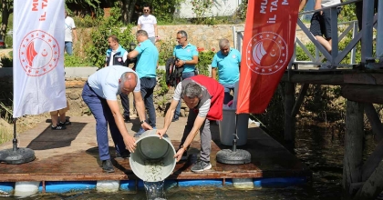 MUĞLA'DA 205 BİN SAZAN YAVRUSU SU KAYNAKLARINA BIRAKILDI
