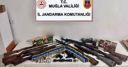 MUĞLA’DA TARİHİ ESER VE RUHSATSIZ SİLAH OPERASYONU