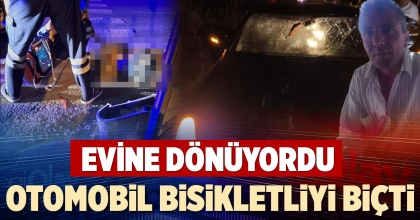 OTOMOBİL BİSİKLETLİYİ BİÇTİ