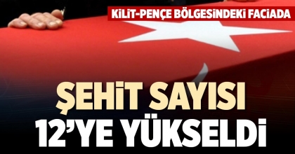 ŞEHİT SAYISI 12’YE YÜKSELDİ