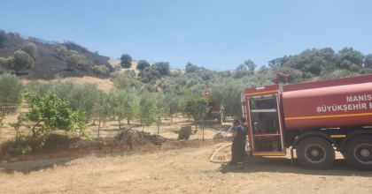 TURGUTLU DERBENT’TEKİ YANGIN BÜYÜMEDEN SÖNDÜRÜLDÜ